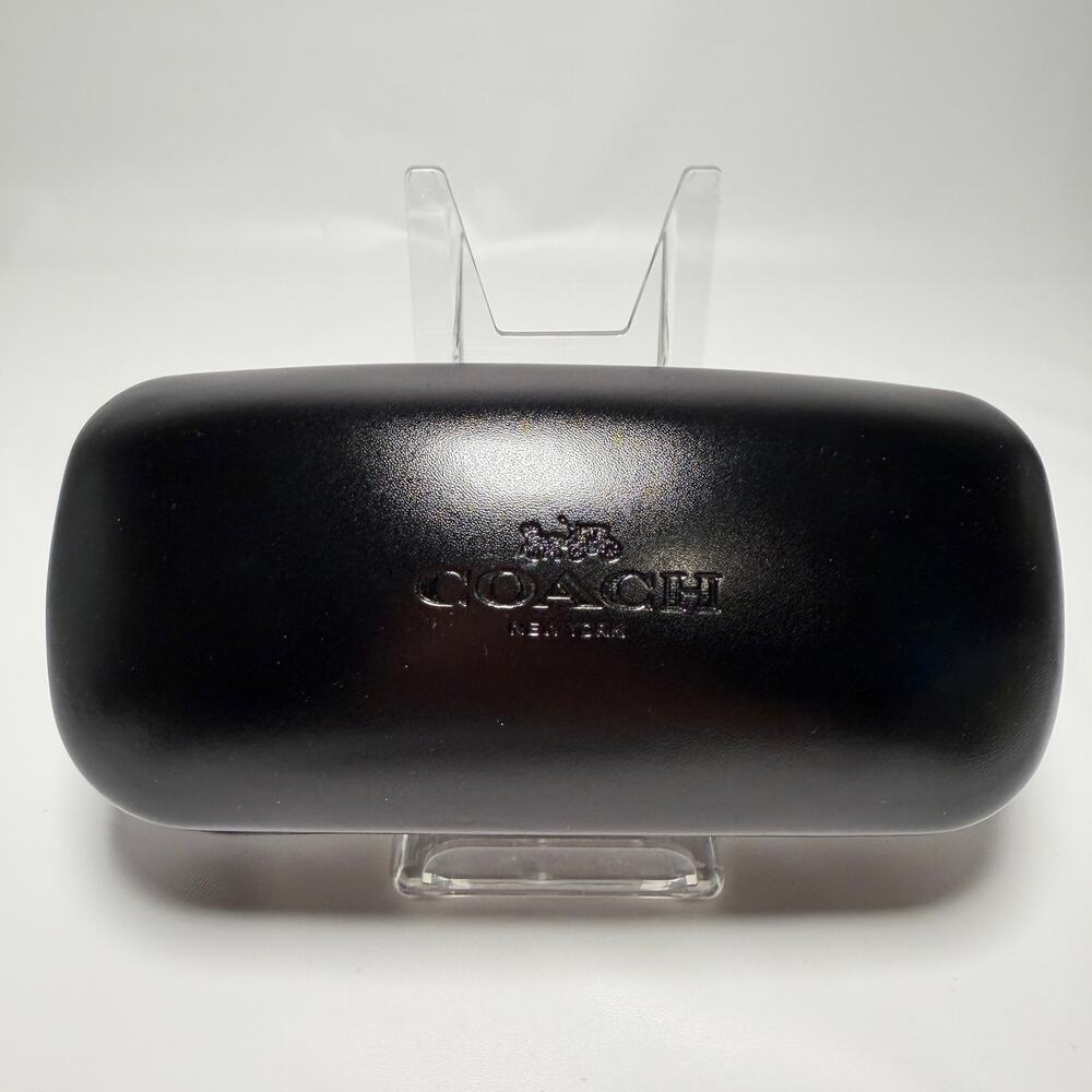 Coach Black Plastic Hard Case for Eyeglasses or Sunglasses Unisex
